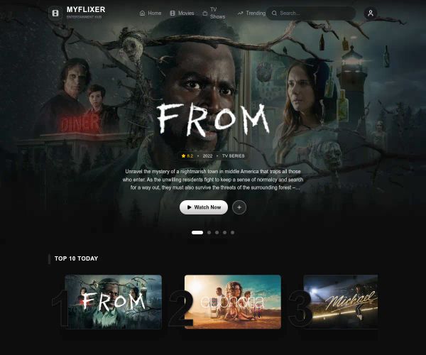 Screenshot of MyFlixer