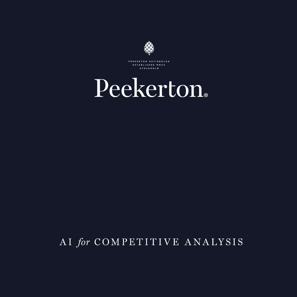 Peekerton – AI for competitive analysis