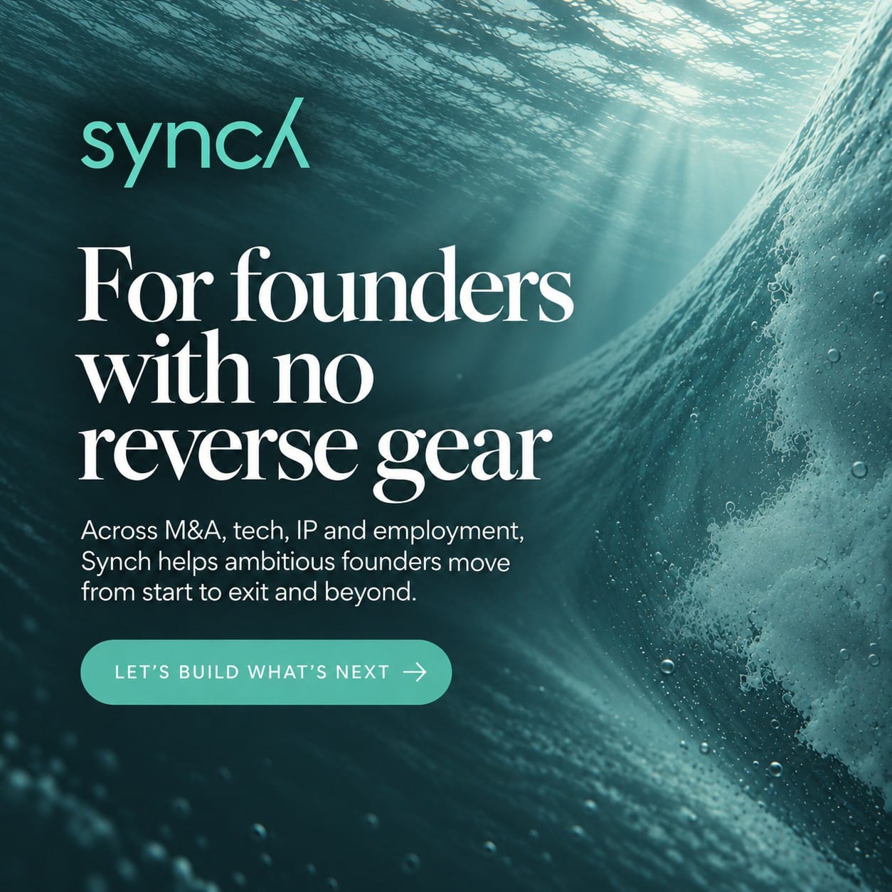 Synch – for founders with no reverse gear