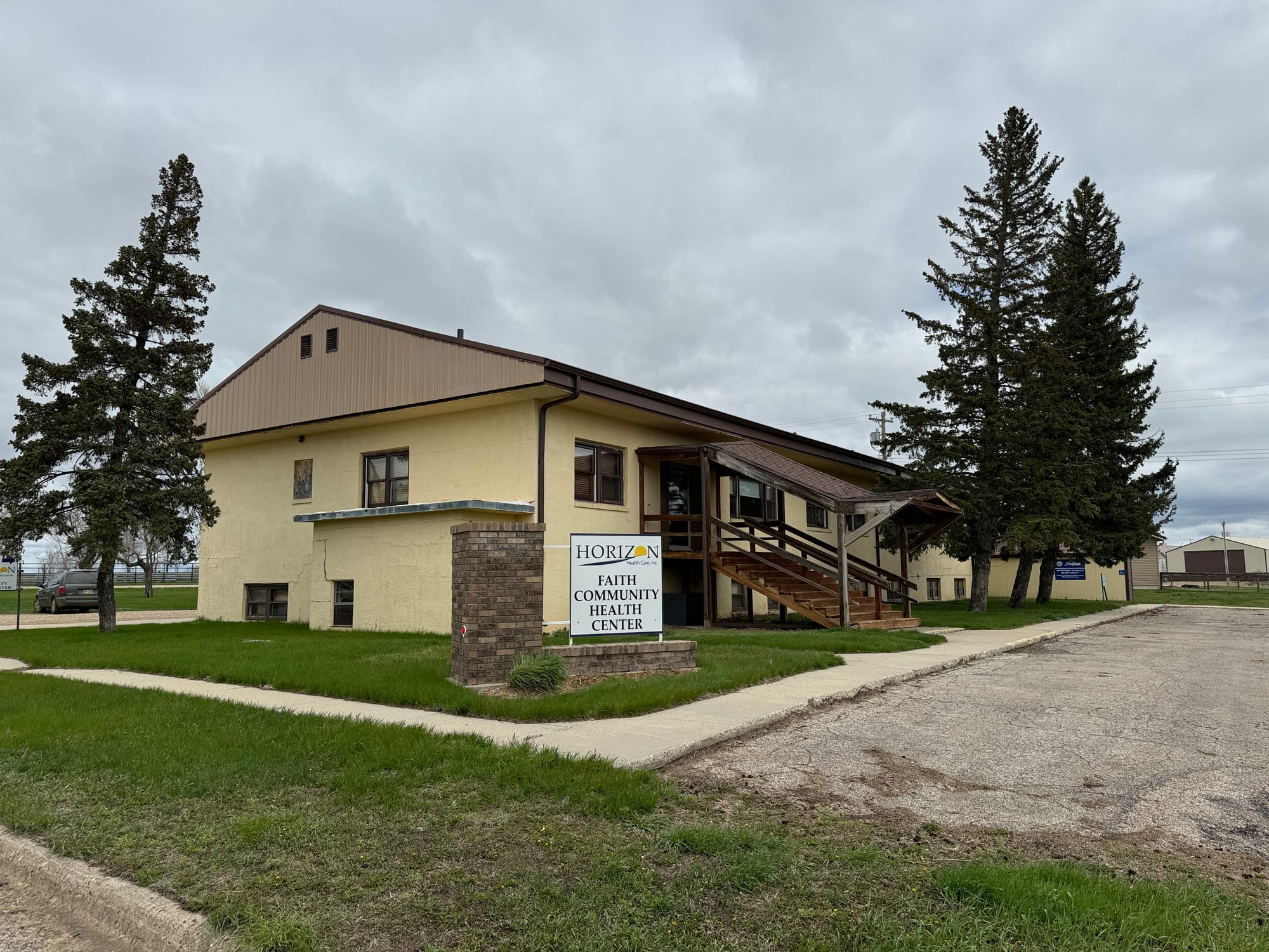 This Horizon Health clinic in Faith, S.D., serves patients only during daytime hours Monday through Thursday