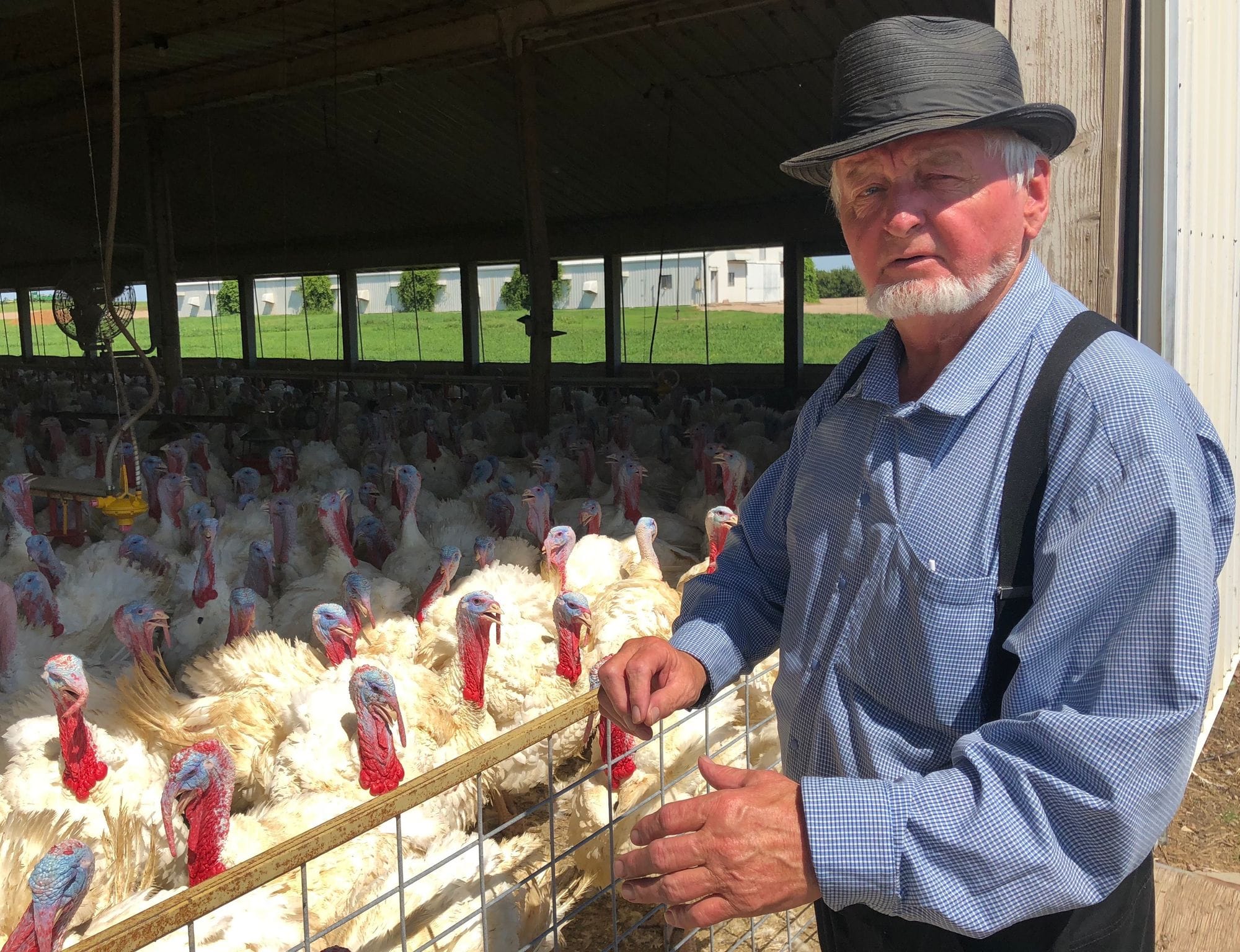 Farmer John Wipf, shown in 2019, oversees agricultural operations at the Oaklane Hutterite Colony in Hanson County.