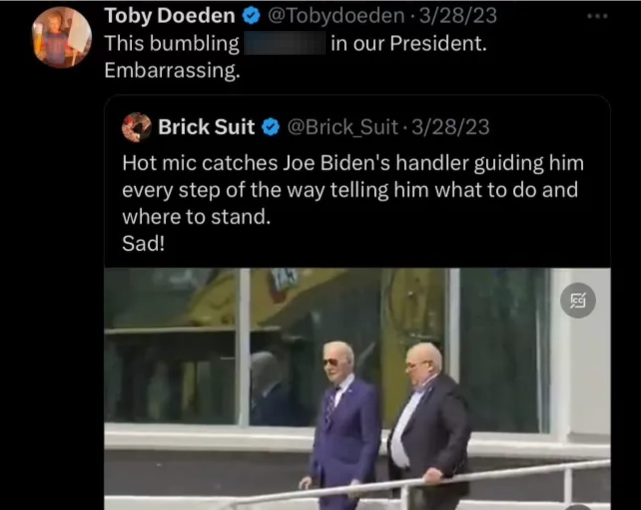 Past social media posts such as this one were spotlighted on political blogs after Toby Doeden said he was exploring a run for U.S. House in early 2024.