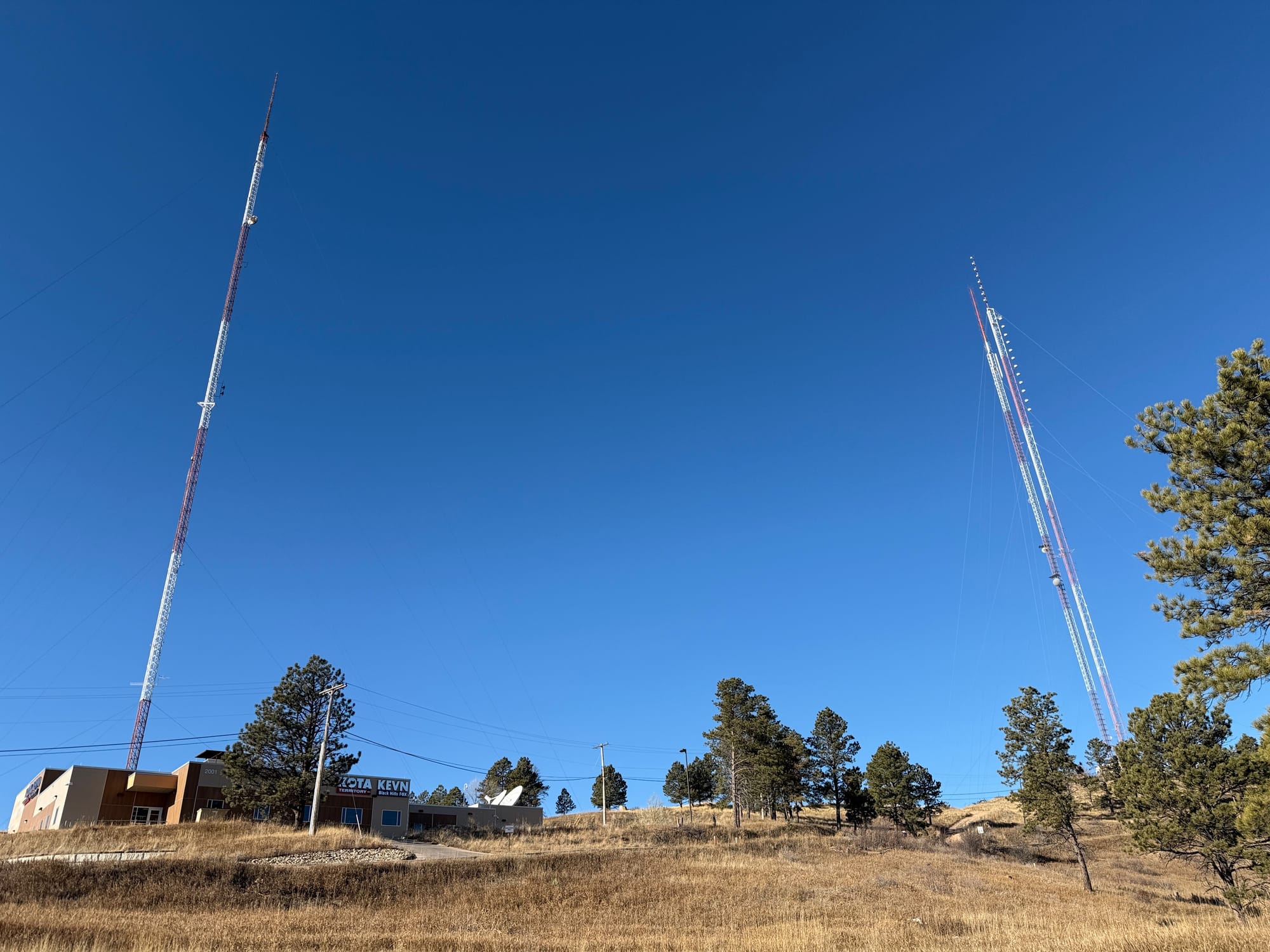 KOTA Territory's studios and towers on Dec. 23, 2024, in Rapid City, S.D. (Photo: Carson Walker/ South Dakota News Watch)