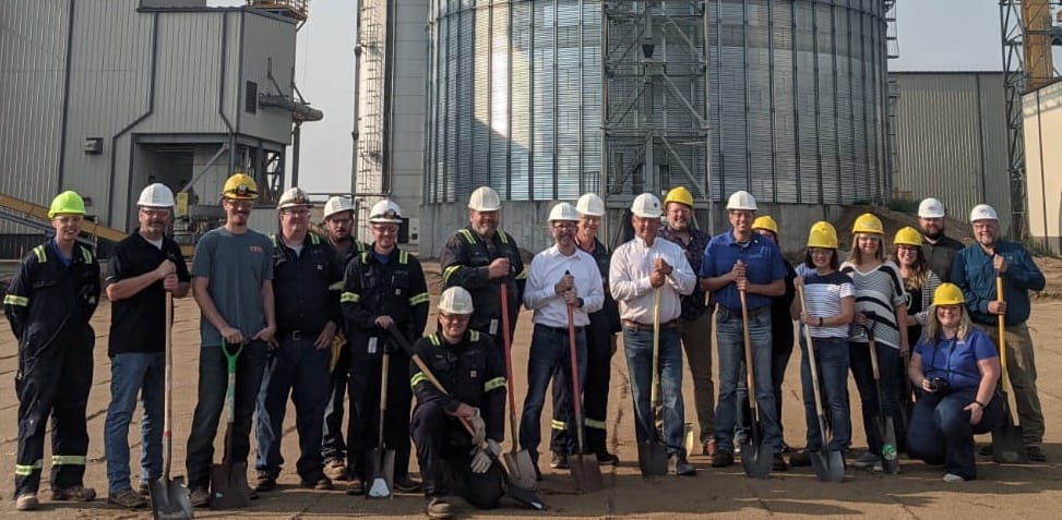Novita Aurora in Aurora, S.D., held a groundbreaking in 2021 of a new storage facility at its plant in Brookings County. (Photo: Courtesy Novita Aurora)