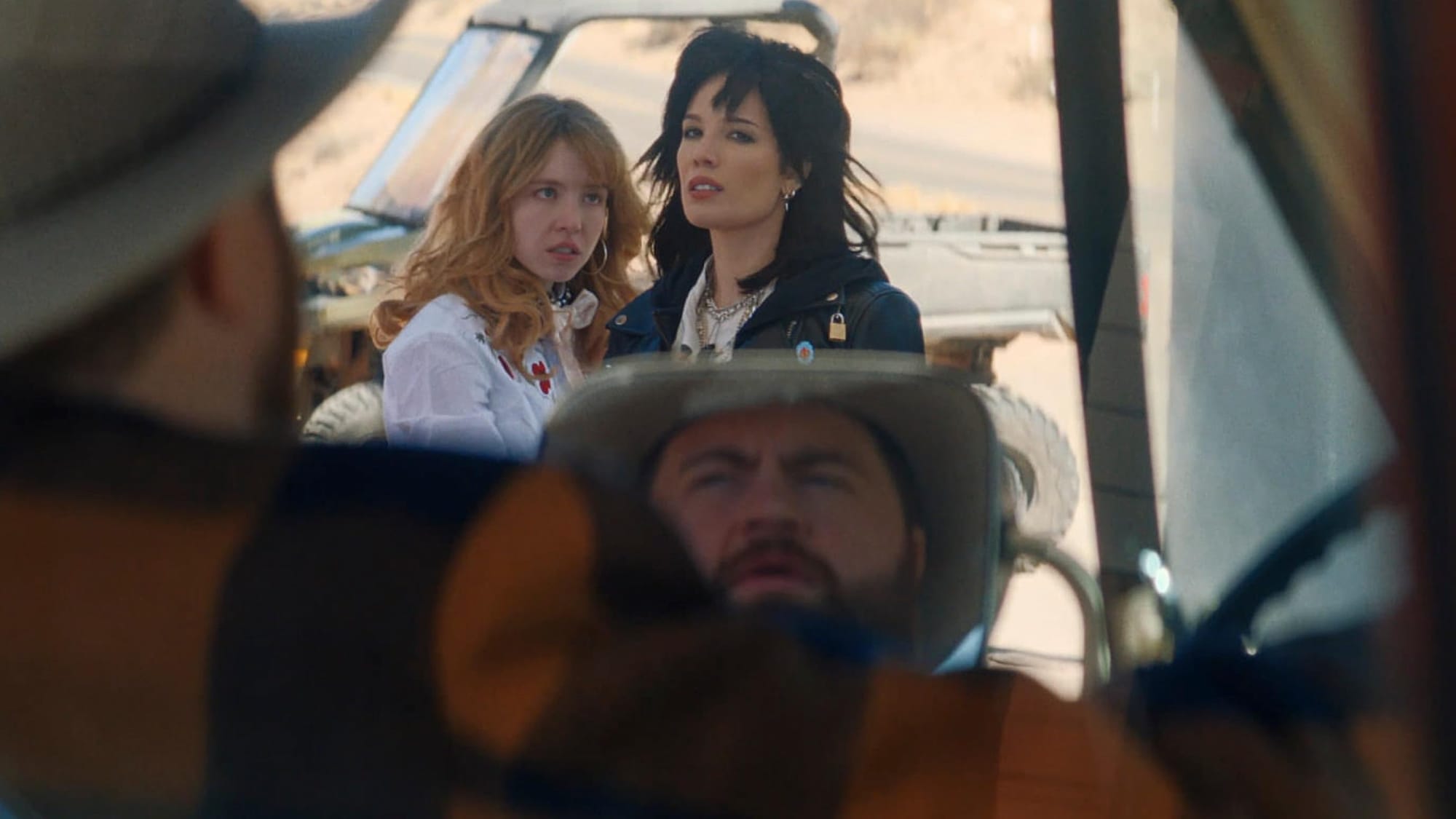 Sydney Sweeney, Halsey and Paul Walter Hauser star in "Americana" –&nbsp;set in South Dakota but entirely filmed in New Mexico. (Photo: Nigel Bluck)