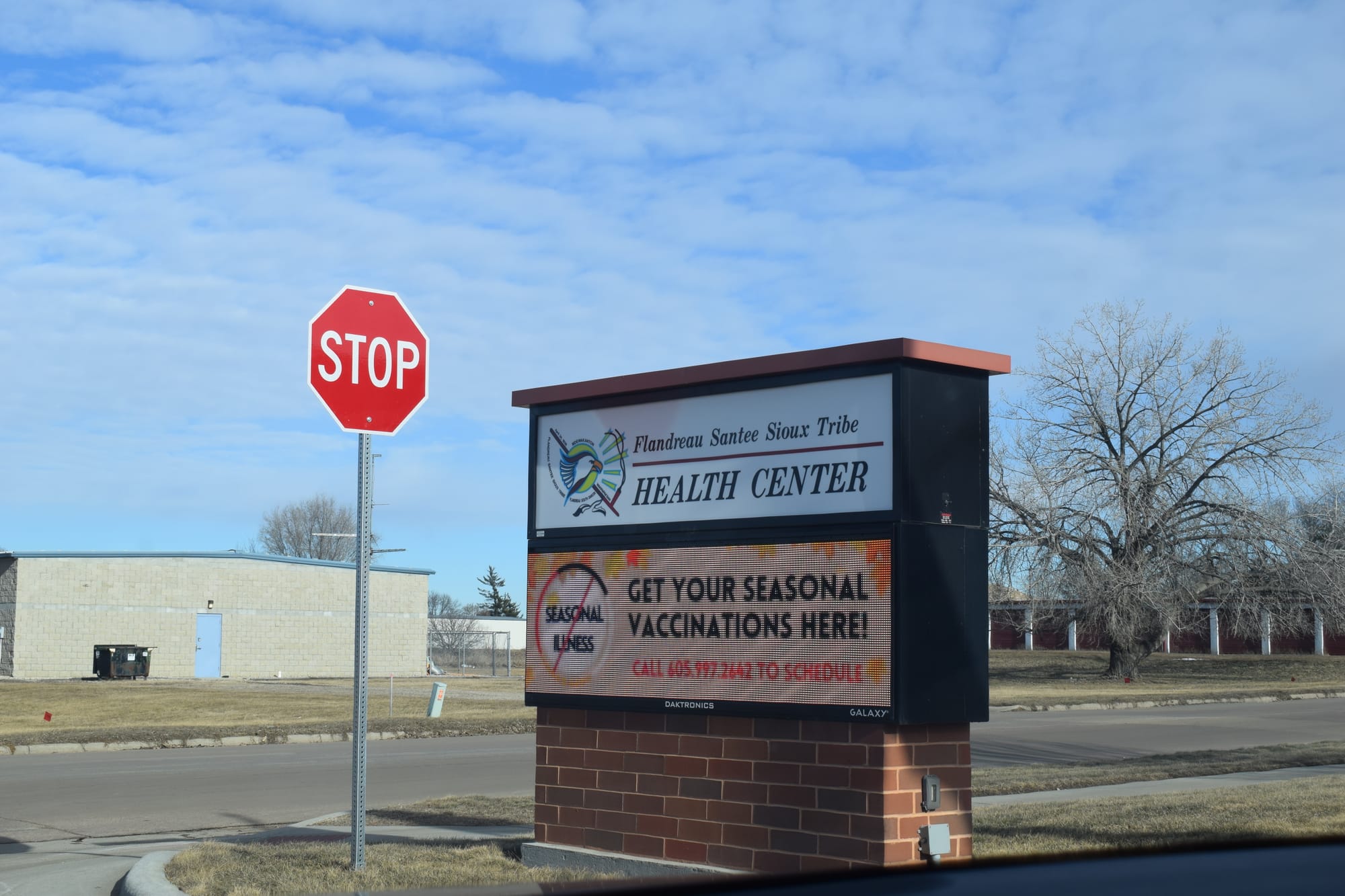 The Flandreau Santee Sioux Tribe Health Center in Flandreau, S.D., which is an Indian Health Services facility offering primary care, acute care and pain management services, among others.