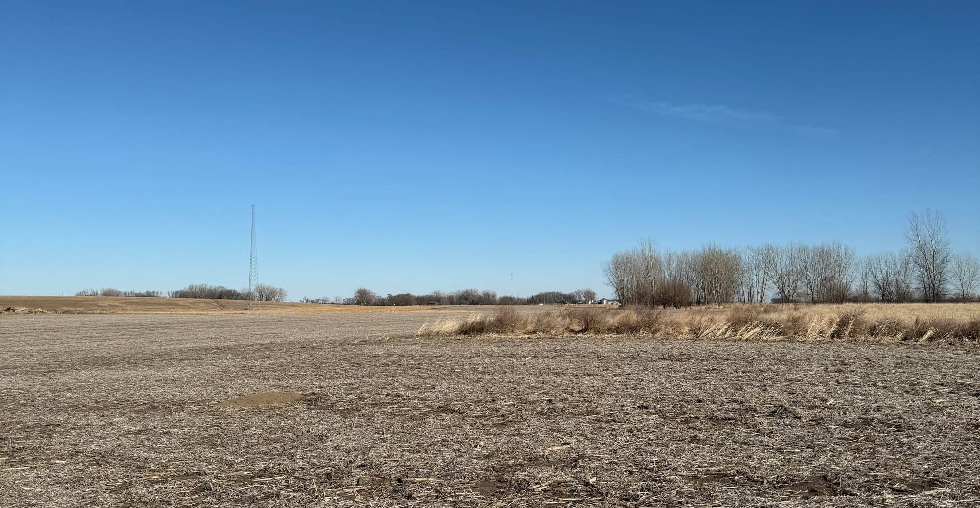 The site of the future Dakota Prairie Commons Development, located between Main Street and Crawford Road on Jan. 27, 2026, in Vermillion, S.D. (Photo: Molly Wetsch/South Dakota News Watch)