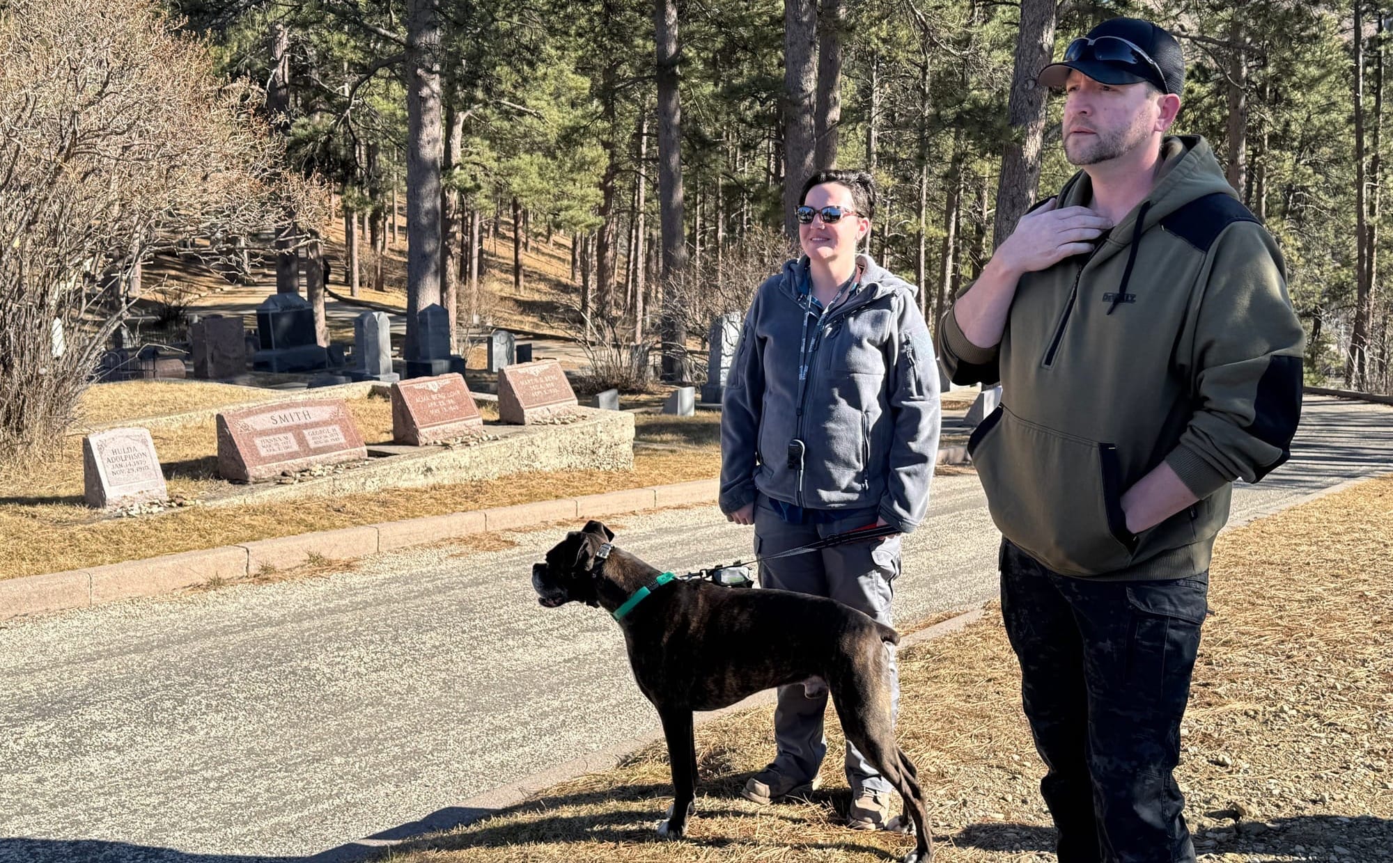 Minneapolis tourists Desiree Weigel and David Holmberg in Deadwood