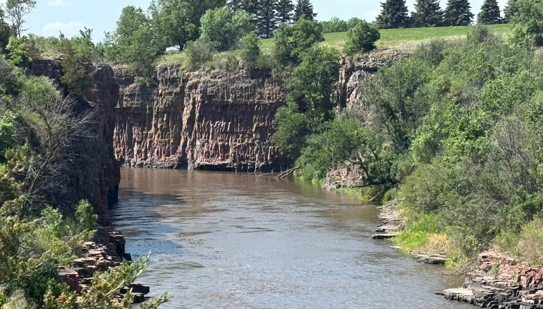 The aquifer under the Big Sioux River in Dell Rapids