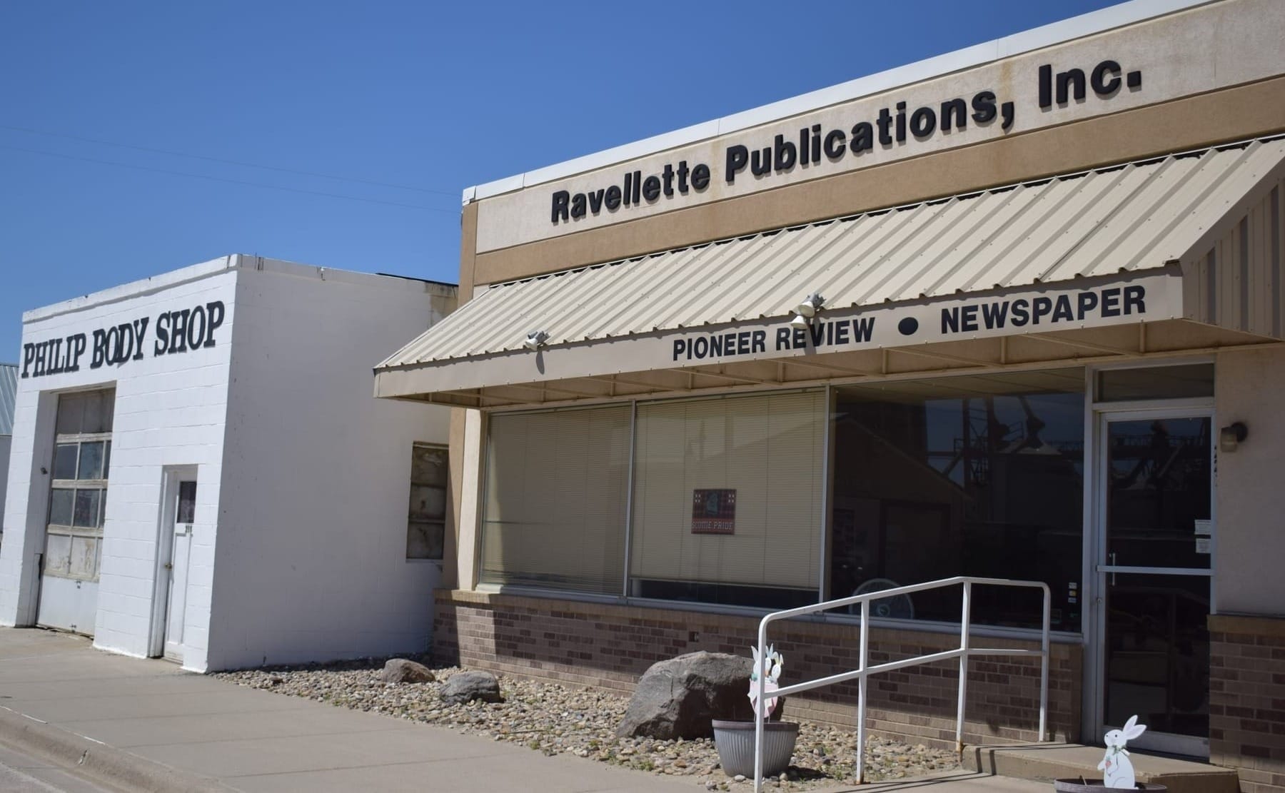 Ravellette Publications, which publishes the Pioneer Review, in Philip, S.D.,