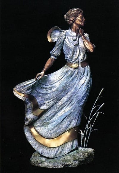 The 9-foot bronze “Spirit of Dakota” sculpture 