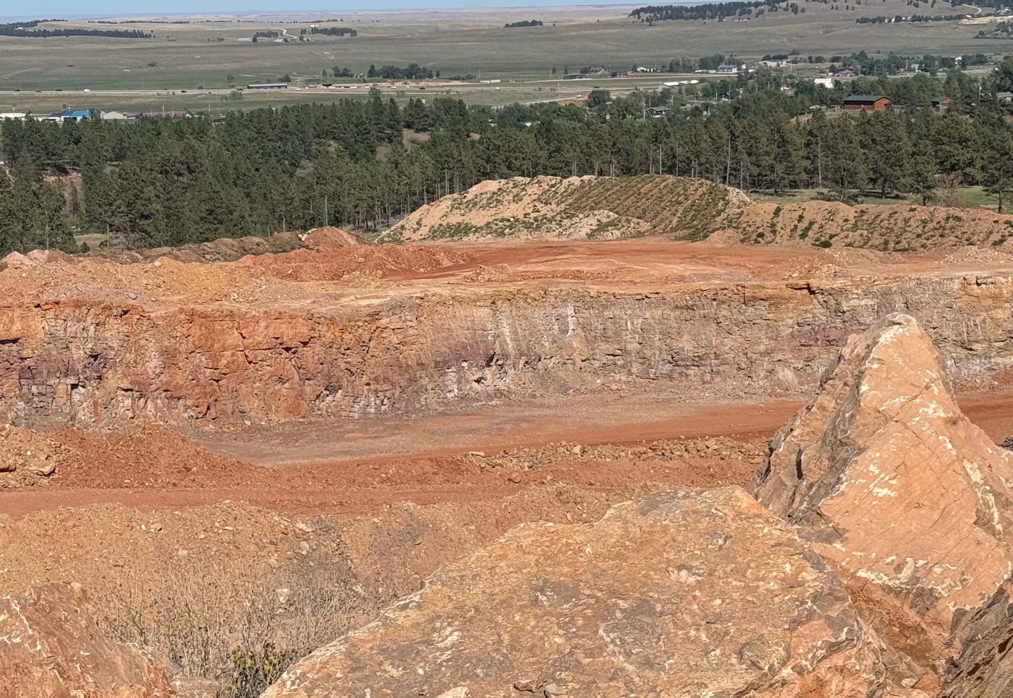 The Pete Lien & Sons limestone mine, shown on Sept. 8, 2026, is located near the top of a hill above Black Hawk, S.D.,