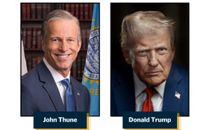 Poll: Voters split on Thune and Trump job performance