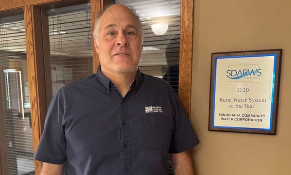 Scott Buss is pictured in his office