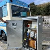 Clean green ice cream machines