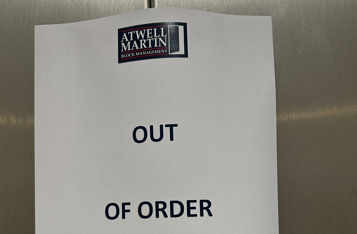 Residents forced out of their luxury homes by faulty lift