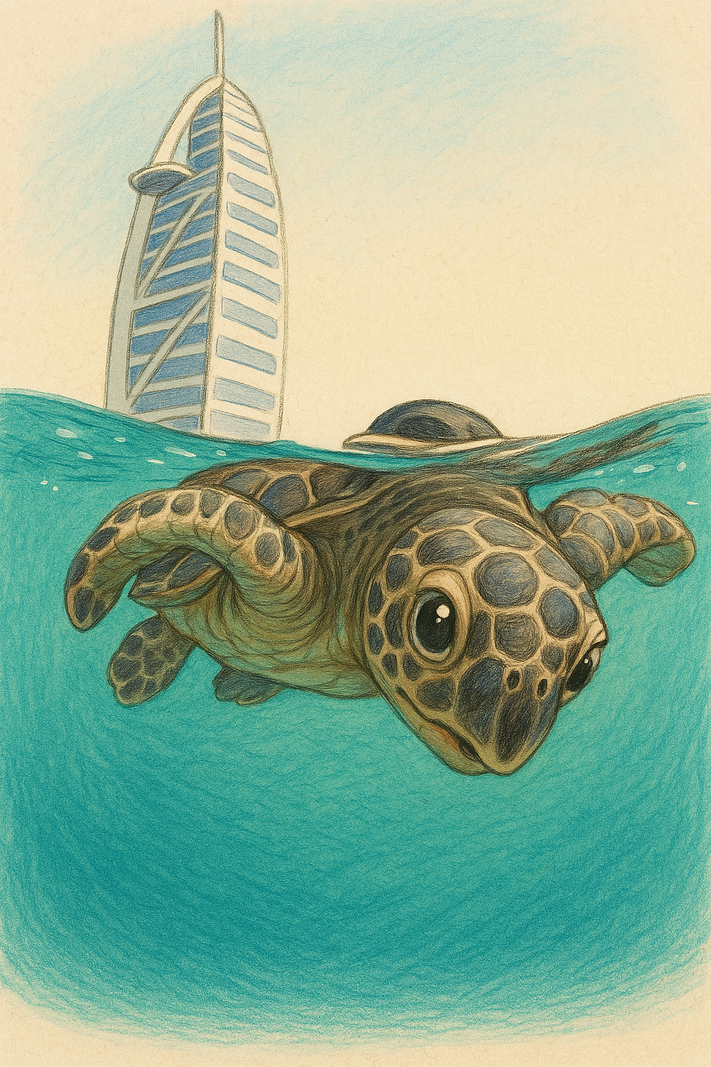 Today, I swimmed with Turtles