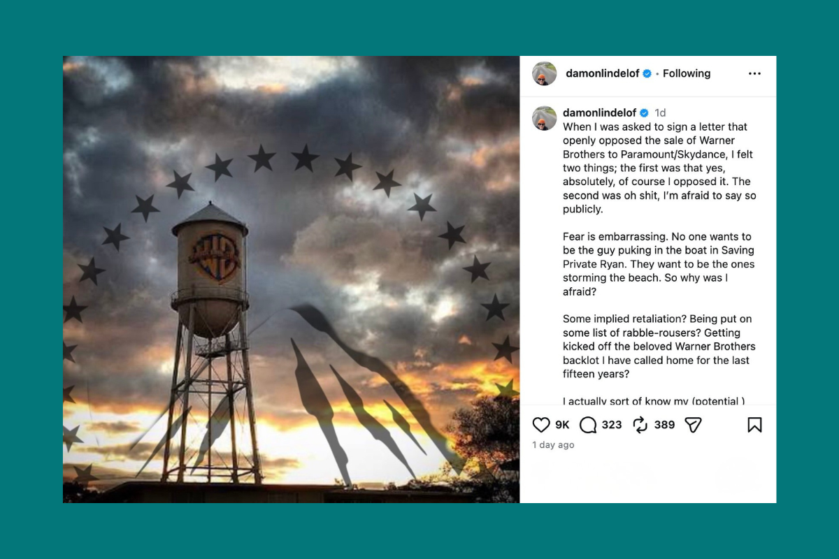 Damon Lindelof: Why I’m Speaking Out Against the Paramount Skydance-Warner Bros. Discovery Merger