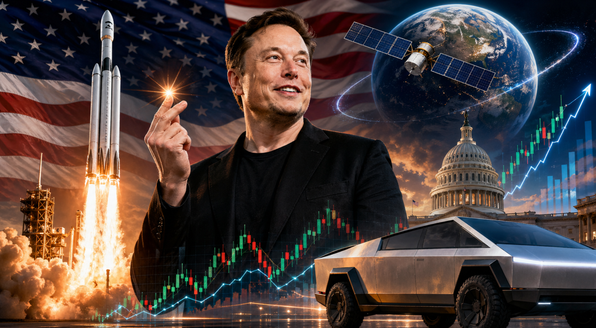 Elon Musk: Megalomania or Disproportionate Power ? How one man transformed three critical industries and multiplied his fortune from $300 billion to $800 billion