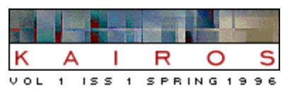 Original Kairos Logo, Volume 1, Issue 1, Spring 1996