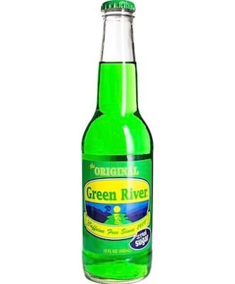 It’s a glass bottle of Green River soda—nothin more impressive or interestin than that!