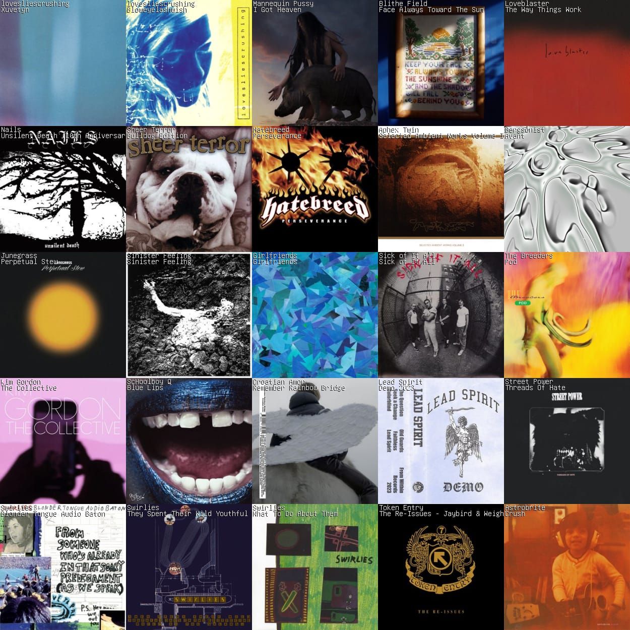 My Listening Week: Mannequin Pussy, A Country Western, TAGABOW & 7 more