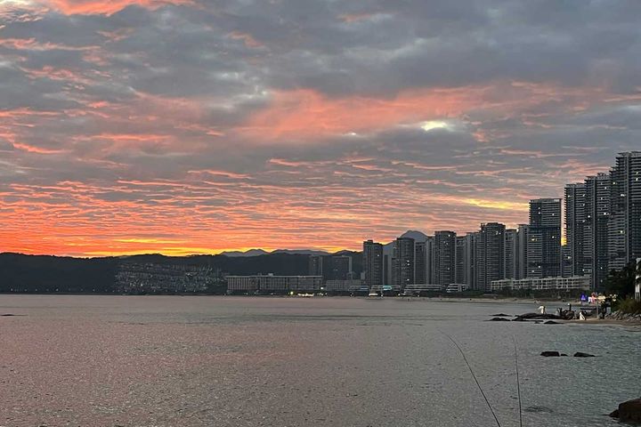 Sunset Over the Beach
