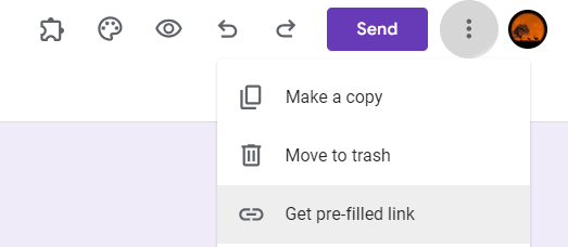 get prefilled form link in google forms