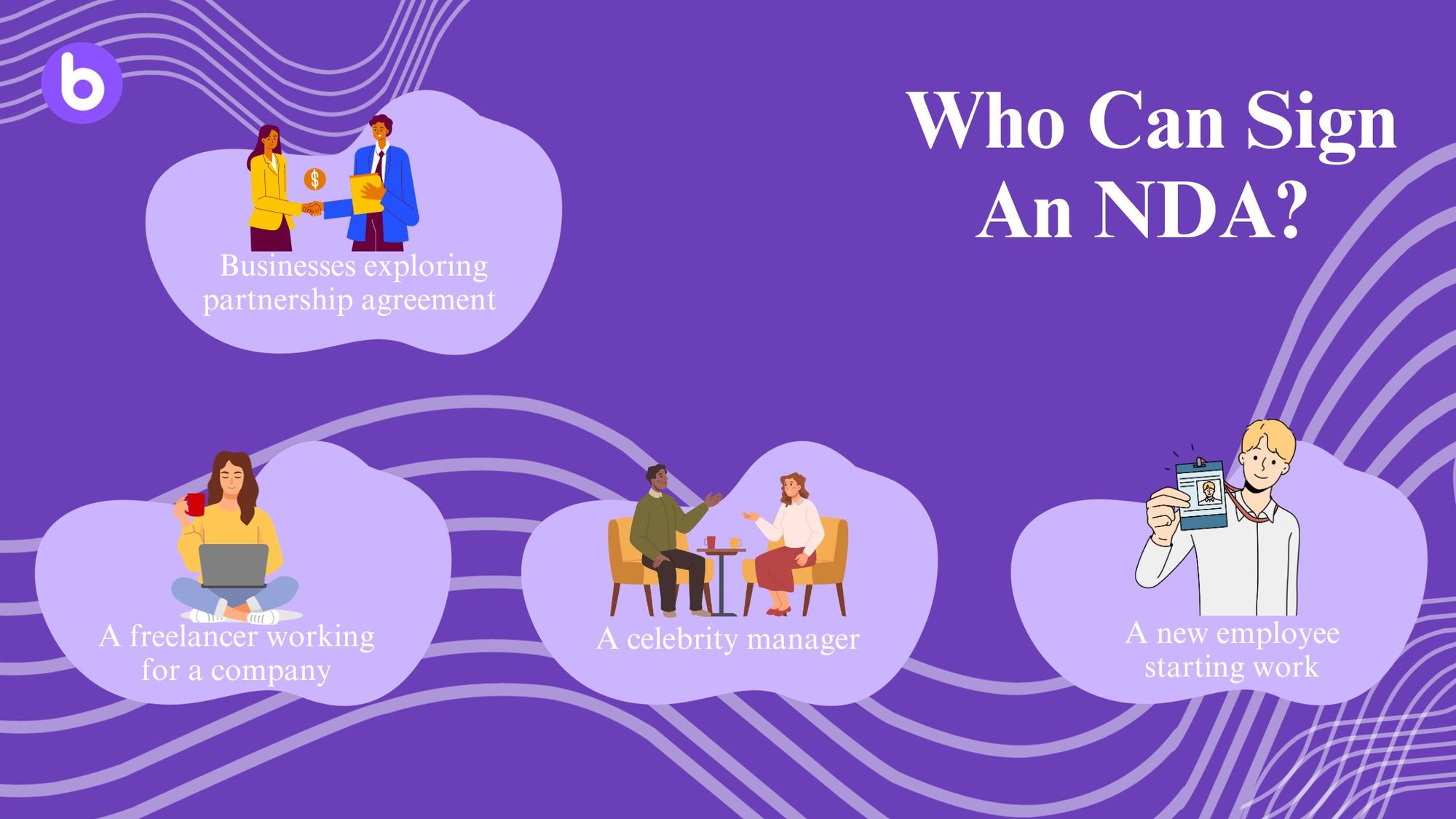 Who can sign an NDA?