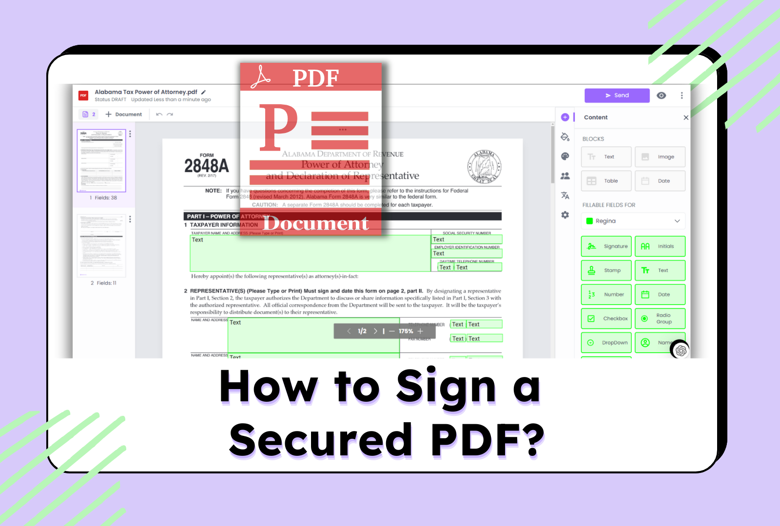 How to Sign a Secured PDF