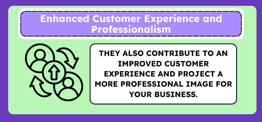 Infographic showing how waivers improve customer experience and project a professional image for businesses.