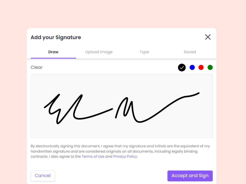 Elon Musk's Signature in boloSign