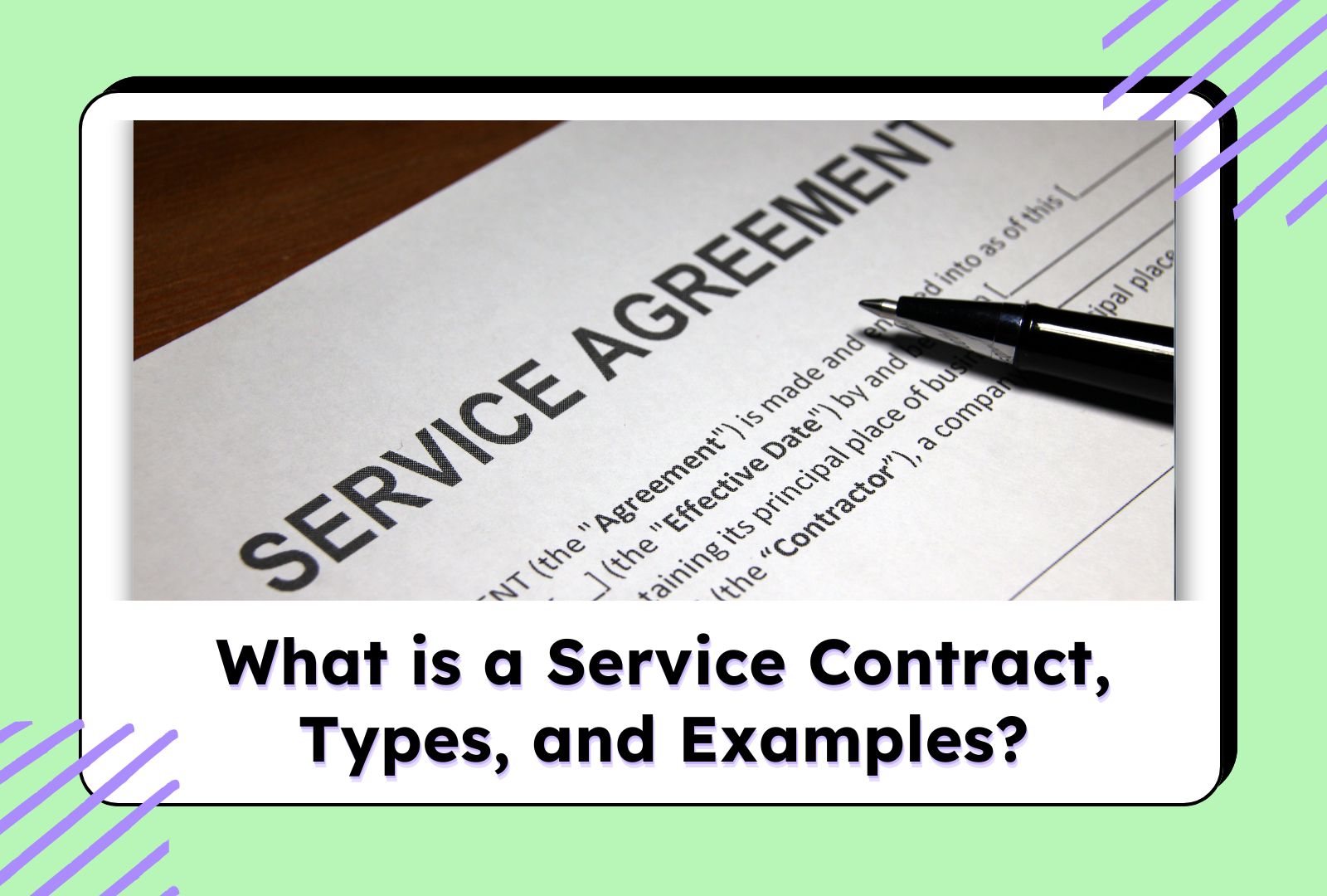 What is a Service Contract, Types, and Examples?