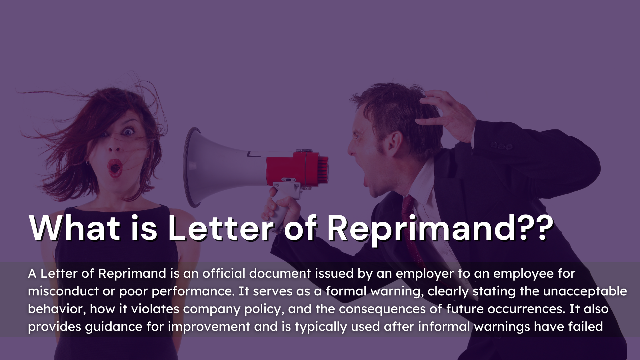 What is Letter of Reprimand??
