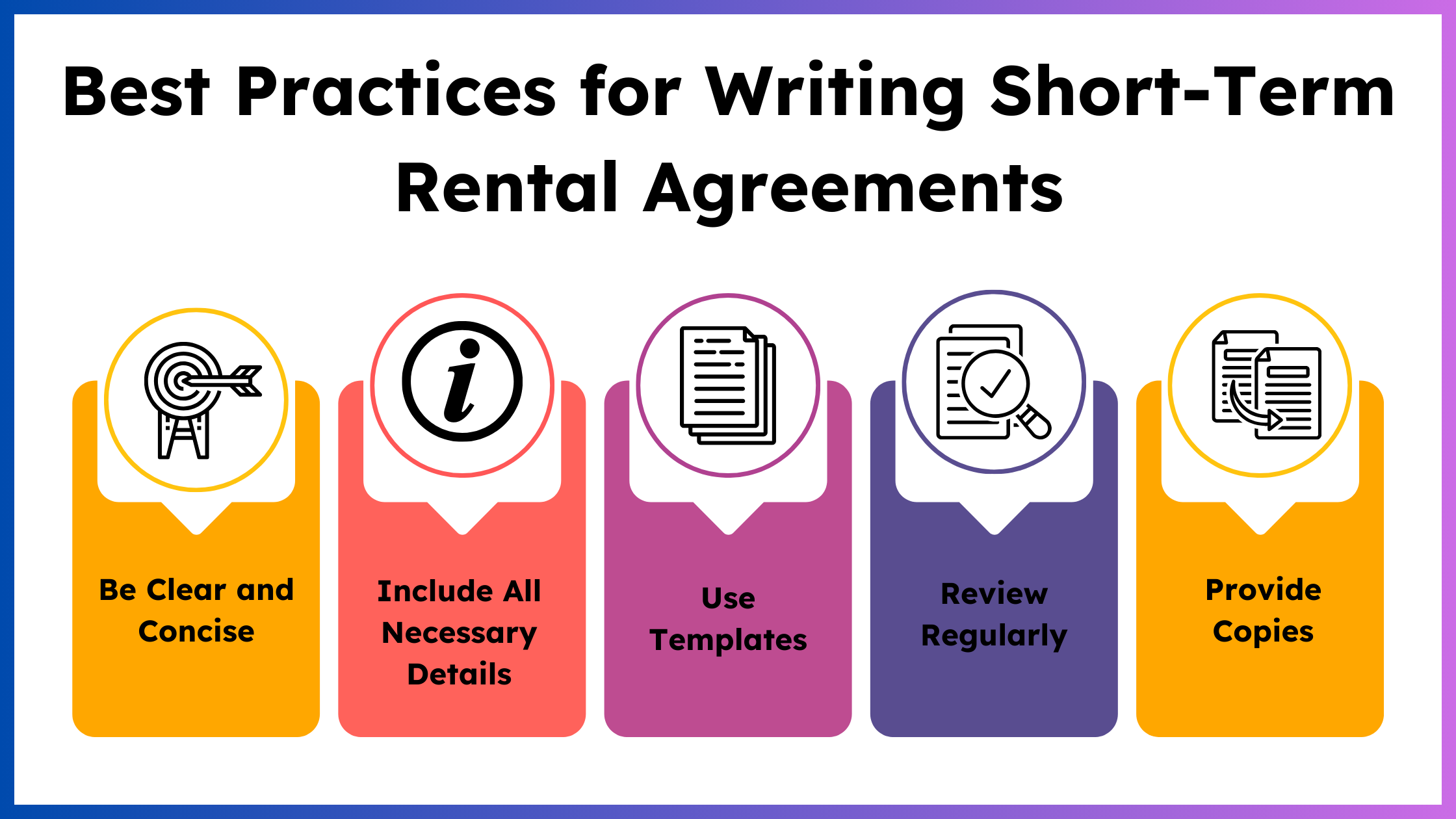 Best Practices for Writing Short-Term Rental Agreements. Learn how to create effective short-term rental agreements with our comprehensive guide. 