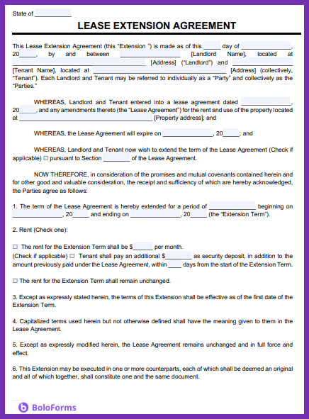 Secure Your Rental Future with a Detailed Lease Extension Agreement