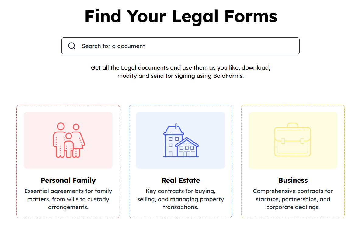 BoloSign's Contract Library