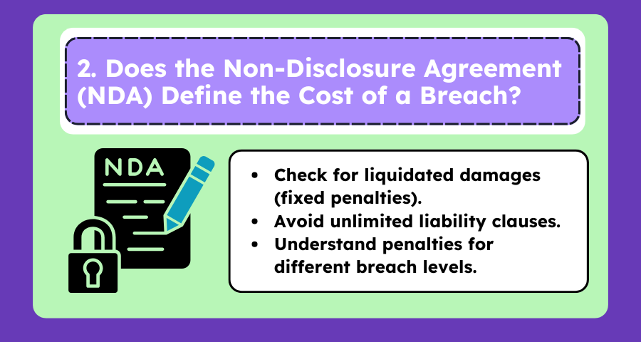 NDA document with a lock and pencil icon.