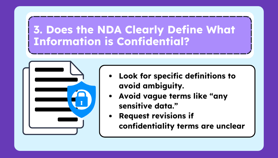  Confidentiality document with a blue lock icon.