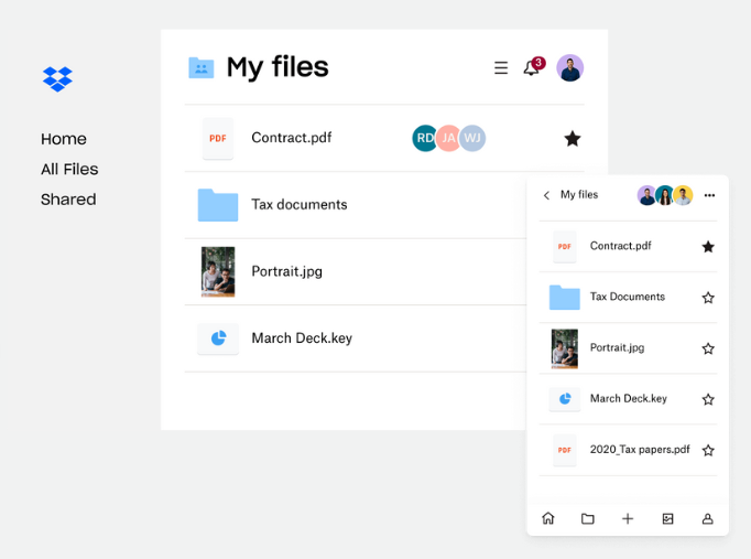 Dropbox Dashboard
