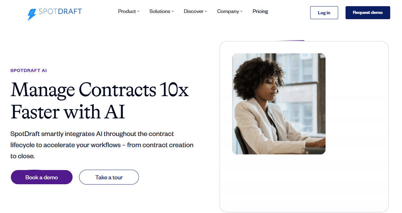 SpotDraft smartly integrates AI throughout the contract lifecycle to accelerate your workflows – from contract creation to close.