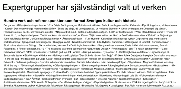 El cànon cultural suec