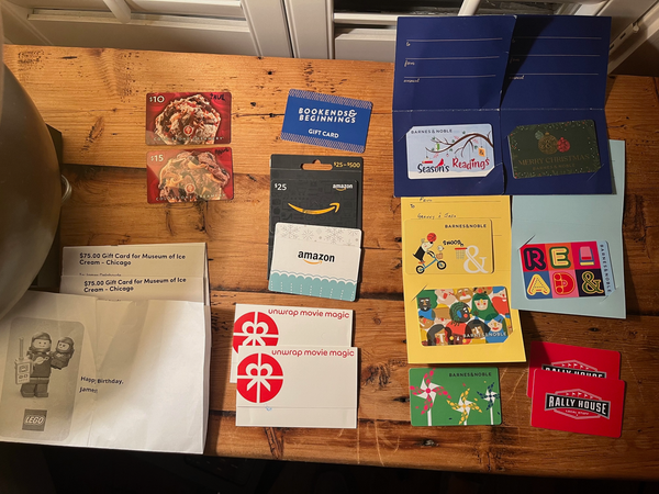 Gift card madness!