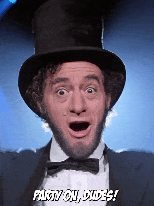abraham lincoln 80s GIF