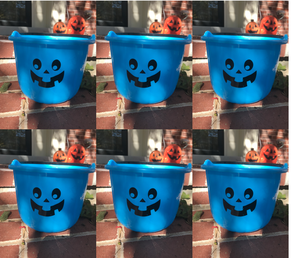Halloween candy buckets