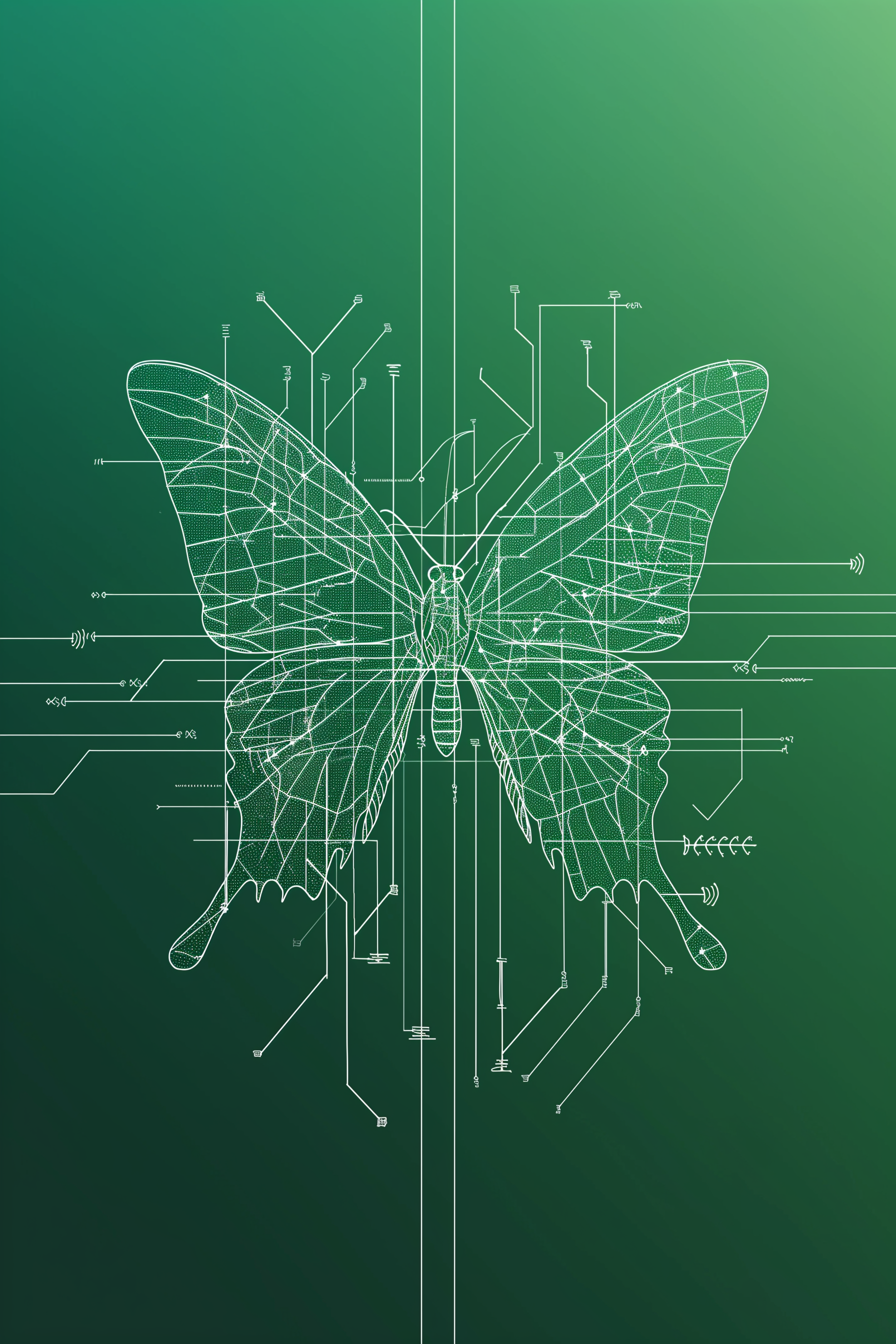 Icône Imprévisibilité - Papillon s'échappant d'une grille symbolisant le droit de surprendre