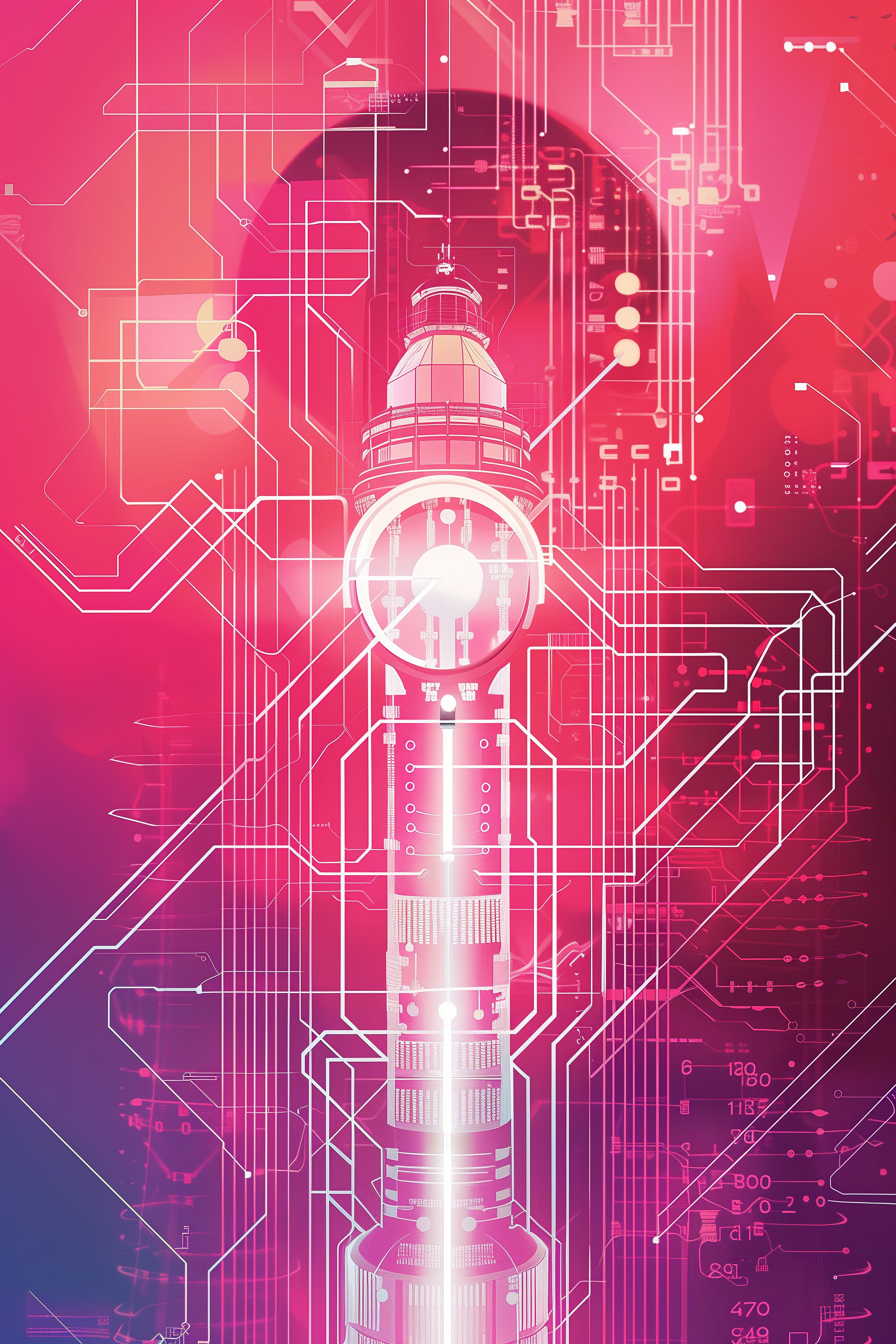 Icône Factualité - Phare illuminant la vérité dans l'obscurité informationnelle