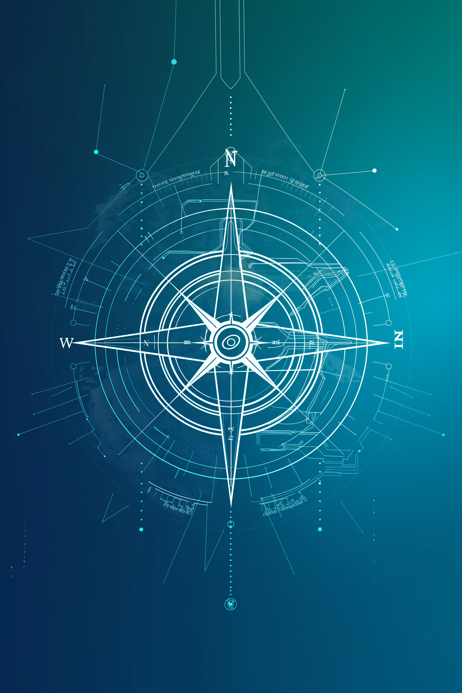 Icône Souveraineté - Boussole géométrique représentant le droit de choisir