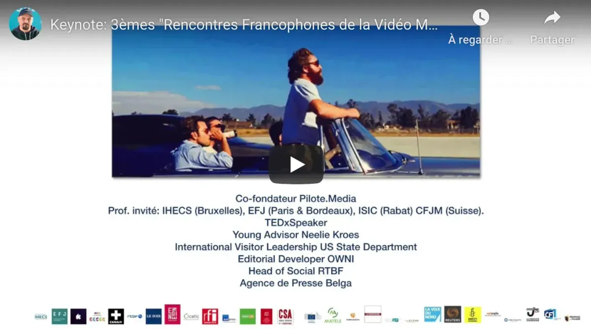3èmes "Rencontres Francophones de la Vidéo Mobile" (Paris)