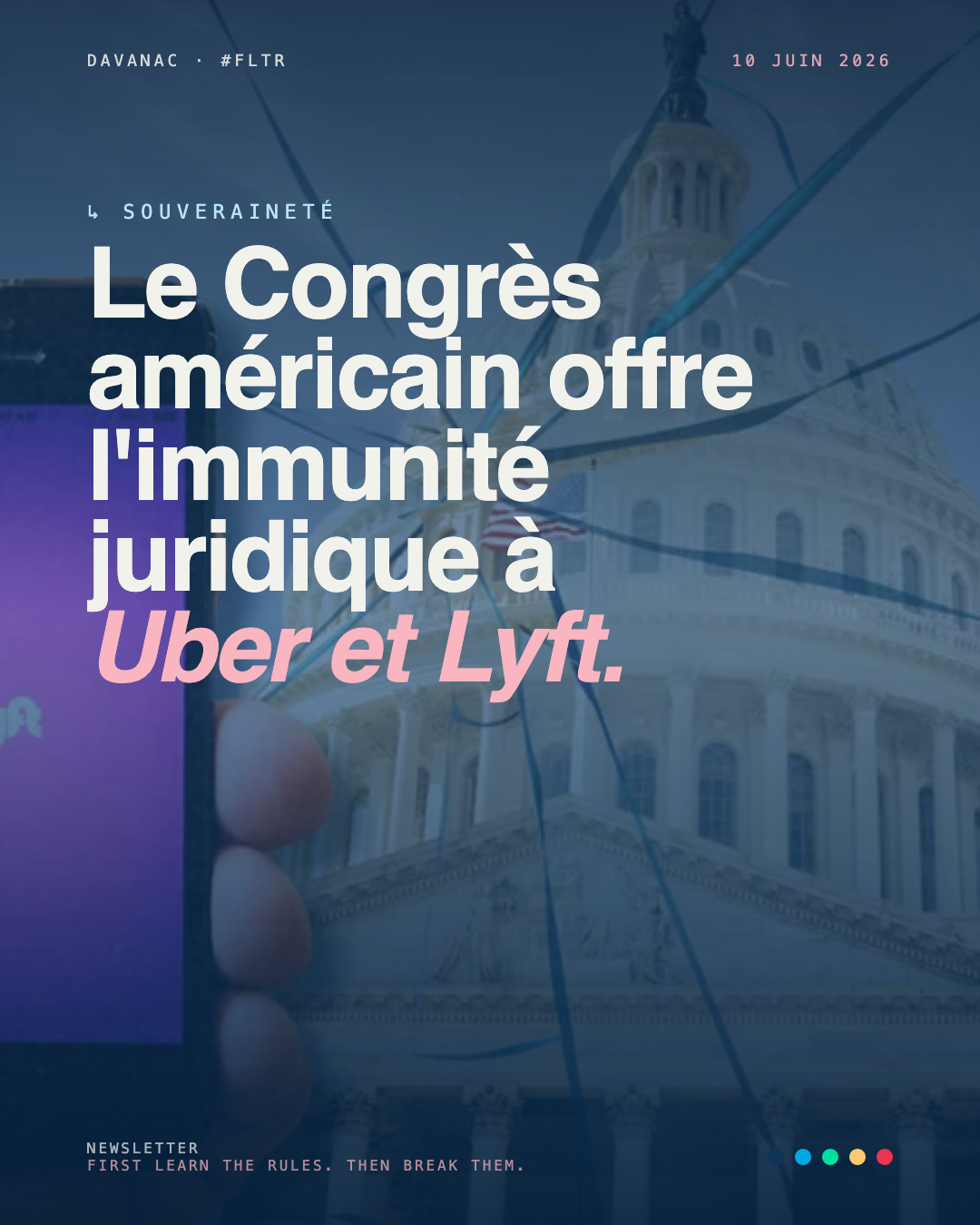 Le Congrès américain offre l'immunité juridique à Uber et Lyft
